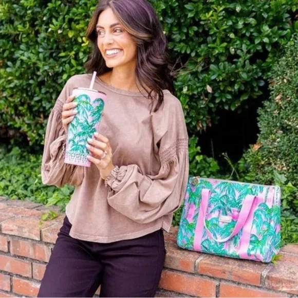 Lilly Pulitzer Tote Cute Lunch Bag Purse - Picture 7 of 8